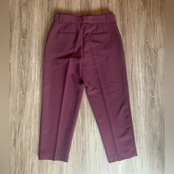 Purple Belted Ann Taylor Trousers - size 10 - Picture 5 of 5